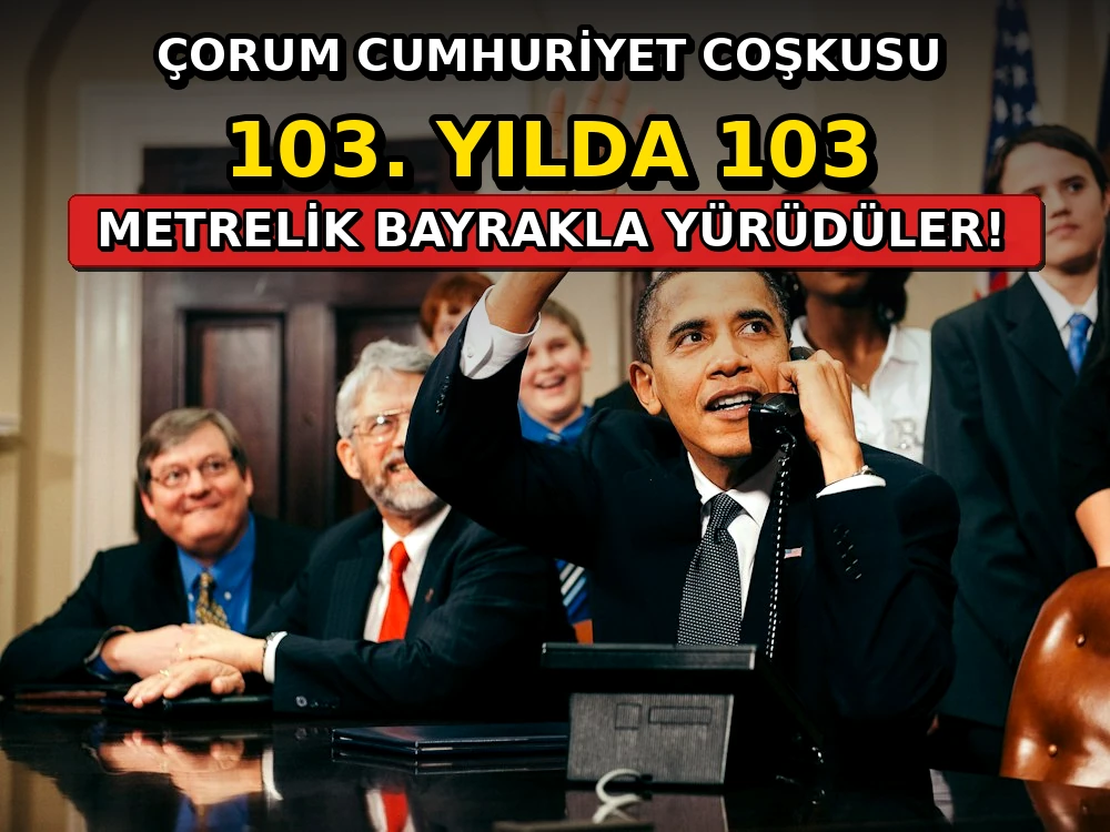 Çorum Cumhuriyet coşkusu: 103. Yılda 103 metrelik bayrakla yürüdüler - Dosya Haber Manşet