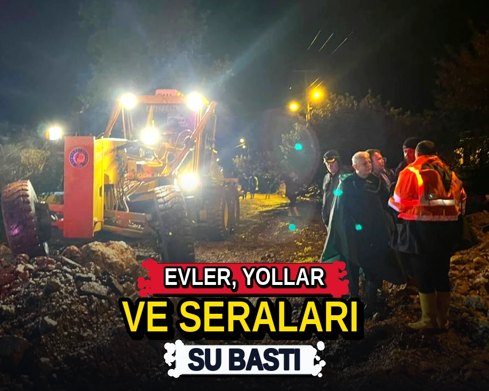 Evler, yollar ve seraları su bastı - Dosya Haber Manşet