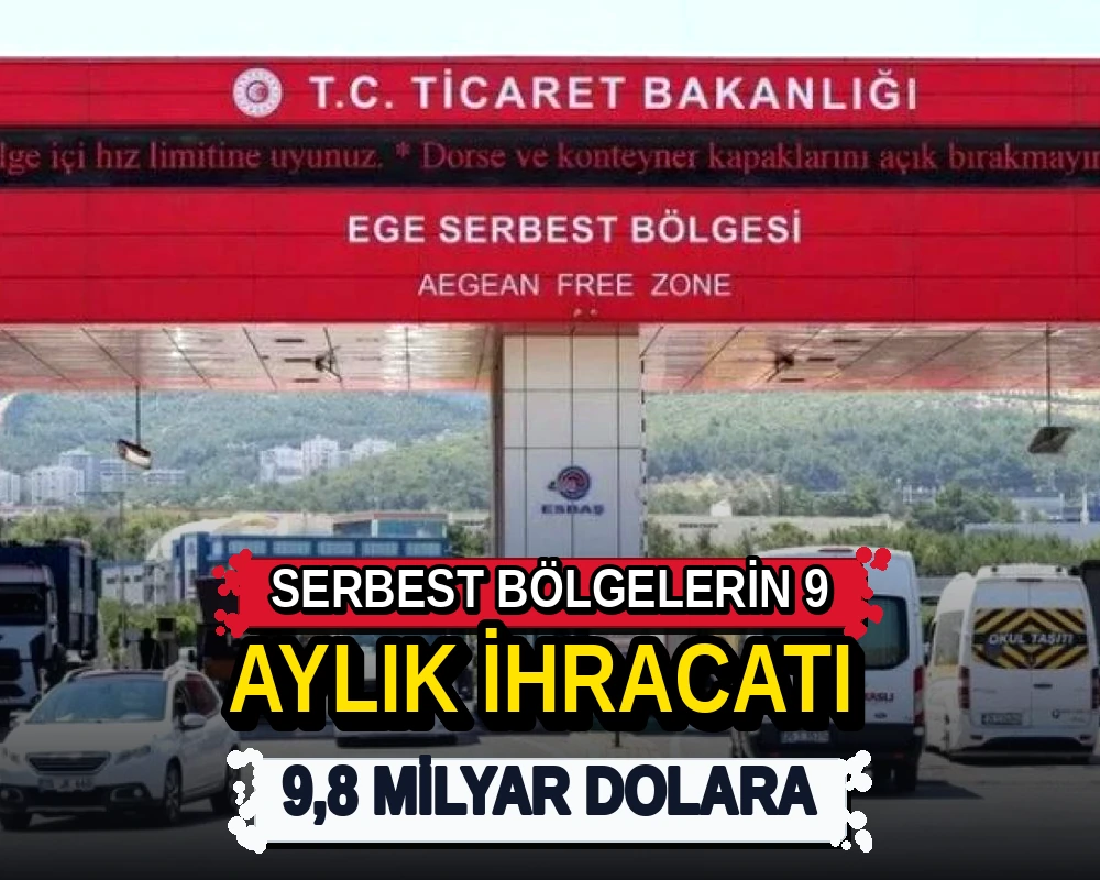 Serbest bölgelerin 9 aylık ihracatı 9,8 milyar dolara - Dosya Haber Manşet