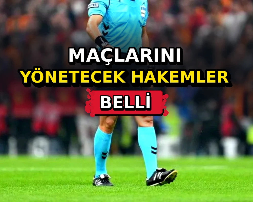 Süper Lig'de 10. Hafta maçlarını yönetecek hakemler belli - Dosya Haber Manşet